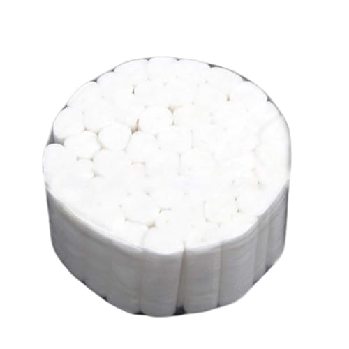 TingHaoO Lot de 50 rouleaux de coton dentaire blanc hautement absorbants non stériles pour dentis