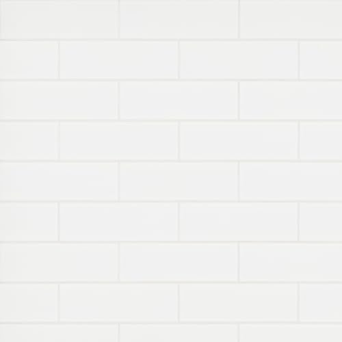 MSI Metro White 4 in. x 12 in. Glossy Ceramic Wall Tile for Bathroom, Kitchen Backsplash, Accent Wall and Shower Walls