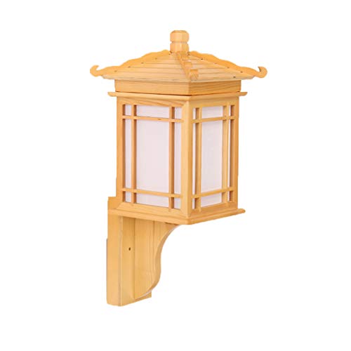XINGZHE Lámpara de Pared LED de Estilo japonés y lámpara de balcón Nordic IKEA Restaurante Habitación de Madera Maciza Lámpara de Pared del Hotel lámpara de Pared