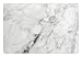 Ambesonne Marble Pet Mat for Food and Water, Marble Surface Pattern with Cracked Lines and Hazy Stripes Display, Non-Slip Rubber Mat for Dogs and Cats, 18" X12", Grey Dust