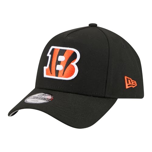 New Era Youth Black Cincinnati Bengals 9FORTY A-Frame Adjustable Hat