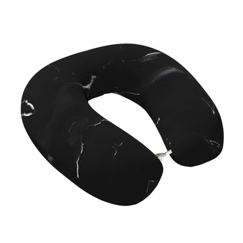 Almohada de poliéster tamaño único para cuello negro miniatura 2