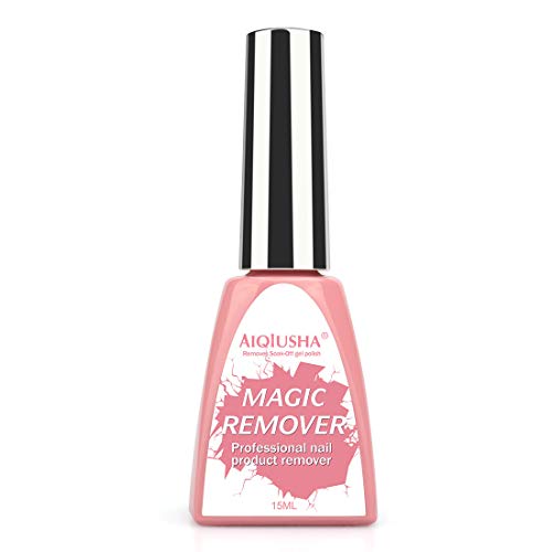 AIQIUSHA Nail Polish Remover, Quickly Bursting Removes Soak-Off Gel Nail Polish 15ML/PC (1pc)
