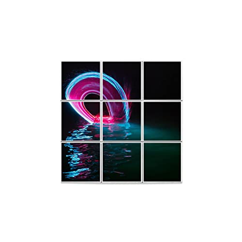 Carreaux céramique haut de gamme design abstrait eau courbes lumineuses