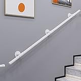 Diseño de Estilo Industrial: Estos Pasamanos Están Diseñados con un Diseño Industrial Único, Diseño Negro Clásico, con Estilo Loft. Este Pasamanos para Escaleras en Interiores Es Fácil de Mantener Y Limpiar. Simplemente Use un Trapo para Limpiar la Suciedad O Use Agua para Lavarla.