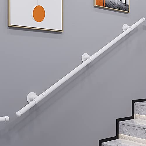 Pasamanos para Escaleras, Riel De Decoración De Montaje En Pared, Balaustres De Hierro Fáciles De Instalar Pasamanos, Pasamanos para Escaleras Interiores Y Exteriores, Fácil De Instalar Cover