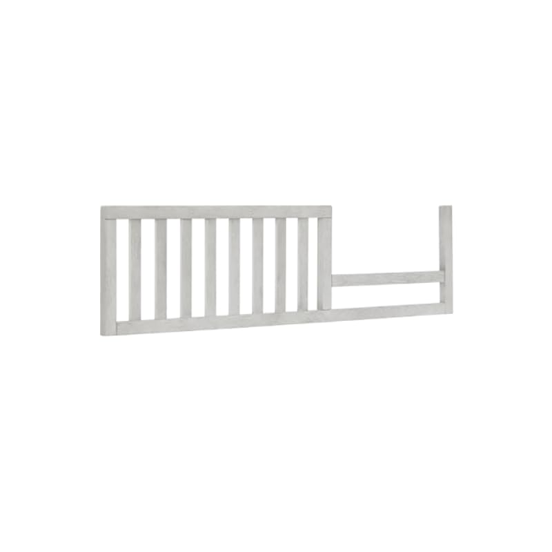 Image of Toddler Bed Safety Guard Rail for Evolur Baby Convertible Cribs - Solid Wood Rail for Convertible Crib to Toddler Bed Conversion - Safety Bed Rail for Children (Greyhound, Model 811)