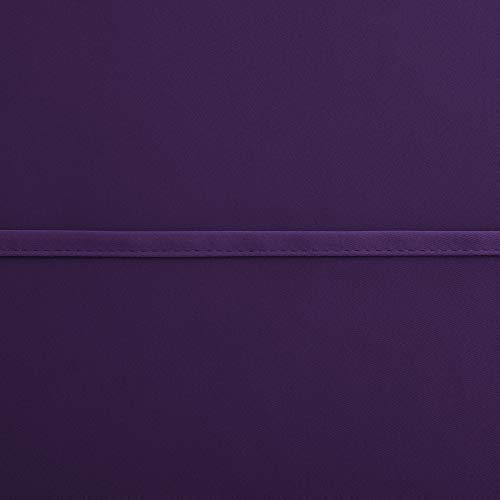 Image of KOUFALL Purple Curtains for for Bedroom Kitchen,Blackout Short Black Out Curtains 36 Inch Long
