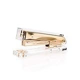 SIRMEDAL Premium Ultra Clear Acrylic Gold Modern Looking Stapler