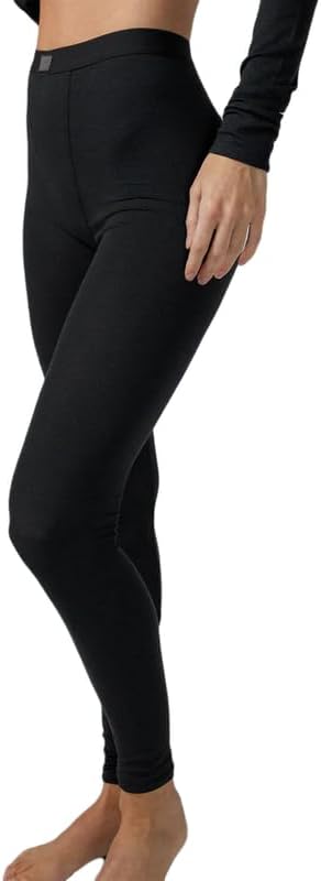Lunya Soft Modal Ribbed Leggings Women - High Waisted Soft Leggings - Smooth Design - No-Twist Waistband - Immersed Black