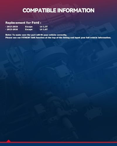 Image of KAX 11636N Alternator Compatible with Ford Escape 2013-2019 150Amp OE:AL7585X,CJ5Z10346D,11636,2101242,2100869