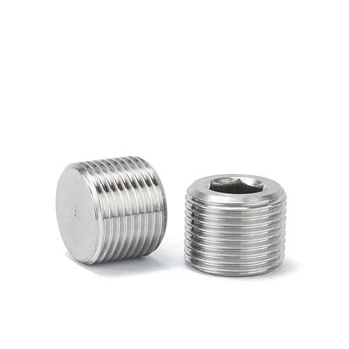 Raccord pneumatique hexagonal NPT 1/2 en inox 304 pour tuyauterie