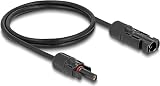 DeLOCK DL4 Solar Cavo Spina a connettore Femmina 1 m Nero