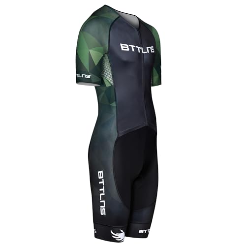 BTTLNS Triathlon Anzug Herren | Trisuit Kurzarm | Tri-Anzug mit...