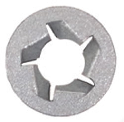 Image of 100 1 /4 inch Pushnut Bolt Retainers 1 /2 inch O.D. Zinc