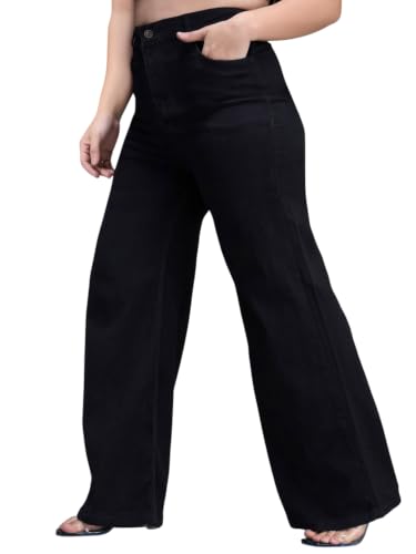 Image of Miss Chase A+ Women's High Rise Regular Stretchable Denim Bootcut Shaping Jeans