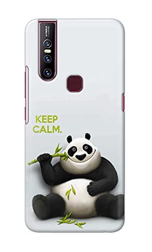 Image of PRINTFIDAA� Printed Hard Back Cover Case for Vivo V15 Back Cover (Cartoon Panda) -2808