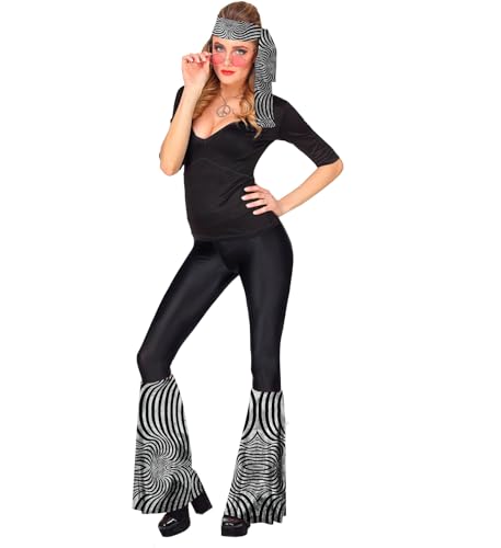 W WIDMANN MILANO Party Fashion - Hippie Set 60s / 70s, diadema e luvas, hippie, reggae, flower power