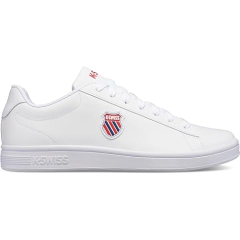 K-Swiss Men's Court Shield Sneaker in White Cover