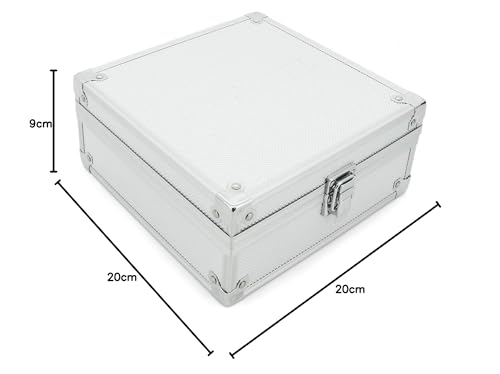AR Carry Box® Kleine Alubox Alukoffer Aluminium Koffer Werkzeugkoffer leer 200x200x90mm Alu/Silber