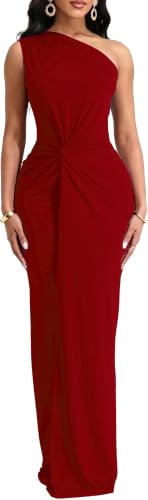 Image of SxClub Formal Dress for Women Cocktail Sexy Bodycon Sleeveless Evening Party Floor Length Long Prom Dresses