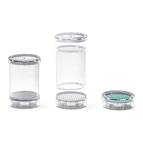 Sartorius Biosart 16403-47-04-V--K Bulk Packaged Filtration Monitor, Gray Cellulose Nitrate Membrane with White Grid, Sterile, 100ml Volume, 0.8µm Pore Size (Pack of 48)