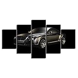 yuanjun Puzzle 5 TLG Kunstdruck Modern Wandbilder Design Tapete Eingerahmt Bilder Drucke Leinwand Wandkunst Wohnkultur Gem?Lde Poster Mehrteilig XXL Eishockey Landschaft