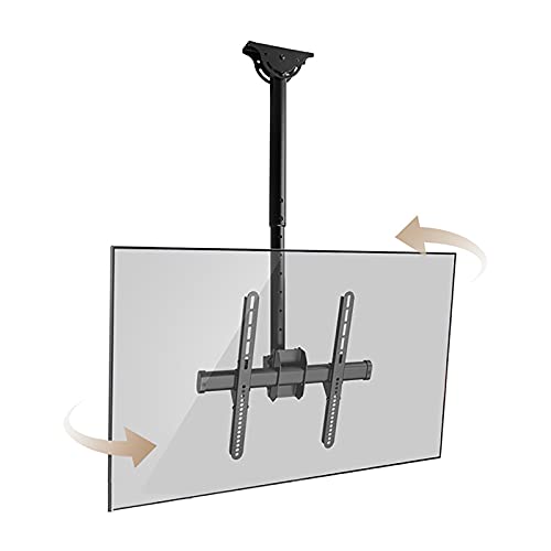 QWAXTRIW TV STANDV Montaje de Pared Montaje Techo de Techo 360 ° Rotación Giradora Inclinada Soporte de Movimiento Completo para 32-72/37-80 Pulgadas de Pantalla Plana máxima Cargando hasta