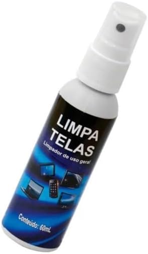 Limpa Telas 60ML Limpeza De Celular, Pc, Tablet, Notebook, GPS, E...