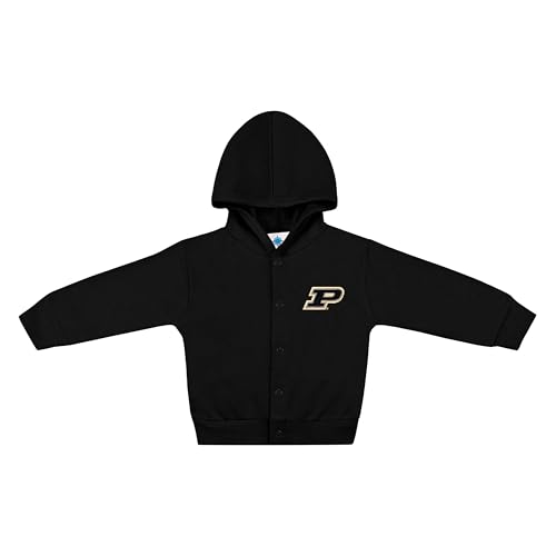 Image of Creative Knitwear College Baby Snap Hooded Jacket - Team Logo, Multiple Colors, Unisex, (0 Months - 4T)