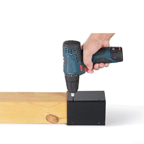 Protecteur de colonne réglable pour boîte aux lettres et poteau de clôture, 8,4 à 15,2 cm, en acier carbone robuste avec revêtement résistant à la rouille, kit d'installation facile inclus (1 lot)