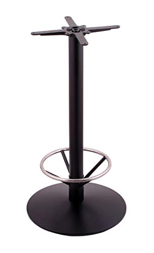 Holland Bar Stool Co. 214-22 Footring Table Base, Black Wrinkle