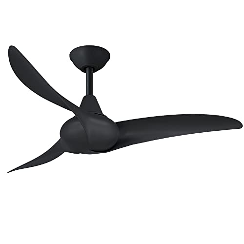 MINKA-AIRE F854-CL Wave 44" Ceiling Fan with Remote Control in Coal Finish