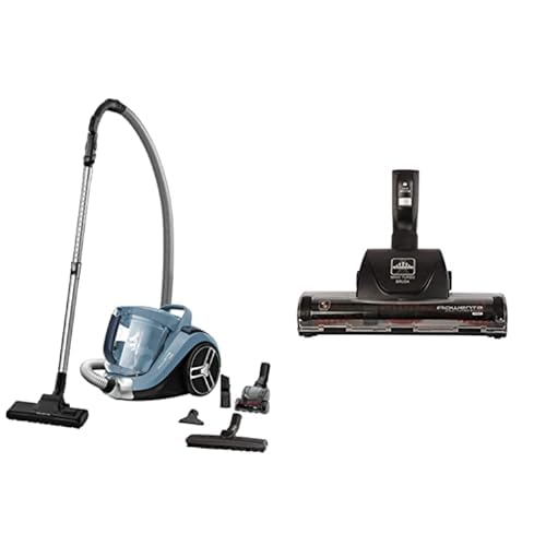 Rowenta Compact Power XXL RO4871 aspiradora sin Bolsa de 2,5 L, diseño Compacto, Motor EffiTech, depósito de Suciedad de 2,5 L,Cable de 6,2 m & Maxi Turbo ZR902201 - Cepillo para aspiradora