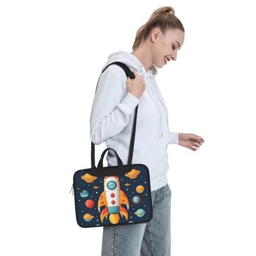 Maletín portátil Rocket Clipart para hombre y mujer 13 pulg miniatura 3