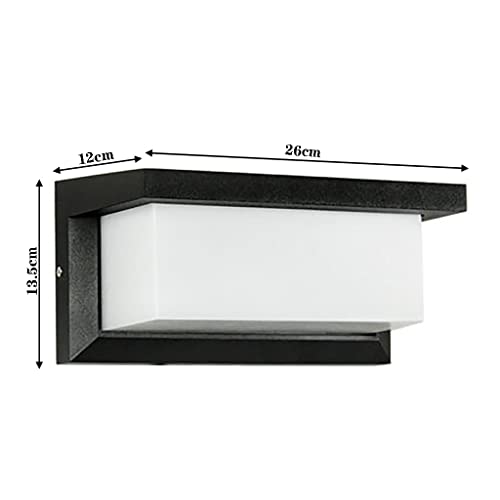 Lampe murale extérieure en aluminium pour villa et balcon - Modèle B