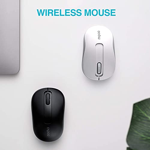 Image of Rapoo X1800S Wireless Optical Keyboard & Mouse Combo 2.4GHz 1000 DPI 10M Transmision Fn Keys-Black