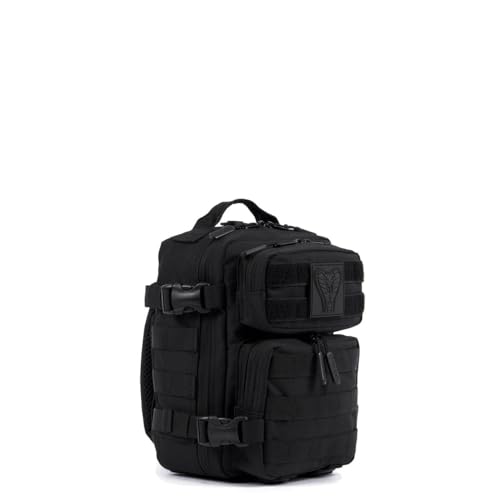 Image of WOLFpak 9L Mini Tactical Backpack for Men & Women | Compact, Small Everyday Carry Bag for Gym, School, Travel | Durable, Water-Resistant Daypack with Molle System and Patch Panel (Black Venom)