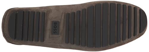 Image of BOSS Women's Suede Slip-on Moccasins with Top Bow Detail