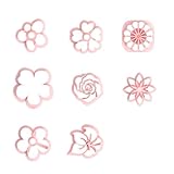 XuQiZZpp Juego de 8 piezas de flores para pendientes hechos a mano, reutilizables, para hacer joyas
