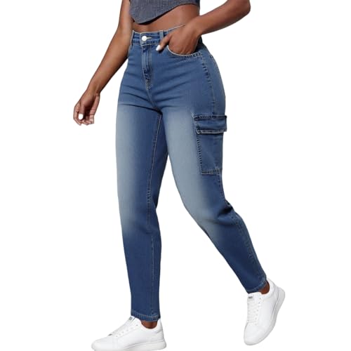 Plus Size Skinny Jeans for Women Stretchy Jeans for Women High Waisted Curvy Jean for Womens Embroidered Pockets