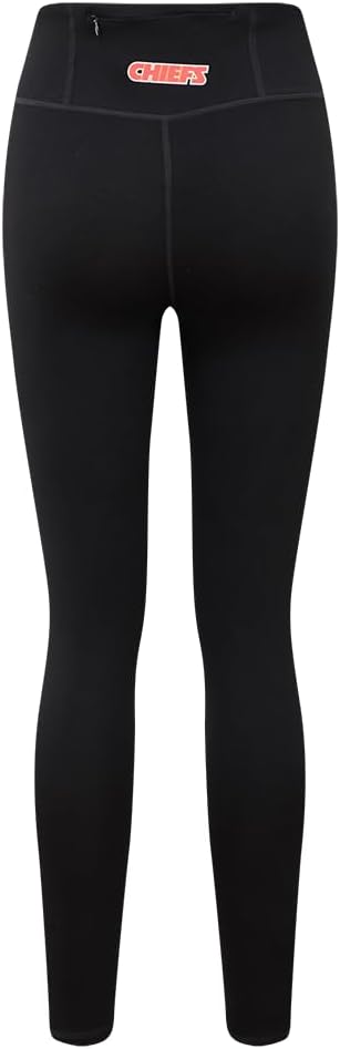 Pro Standard Womens NFL Kansas City Chiefs Classic Chenille Legging Black S - Image 2