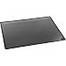 Artistic Office Products 20" x 31" Logo Pad Lift-top Desktop Organizer Desk Mat, Black/Clear