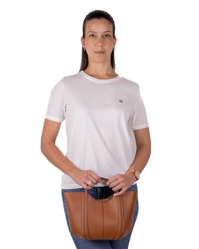 CALLURIC - Camisetas Manga Corta Mujer – algodón orgánico Suaves y cómodas para el día a día, Transpirables y sostenibles–Ideales para Verano, otoño y como Fondo de Armario, en 7 Colores