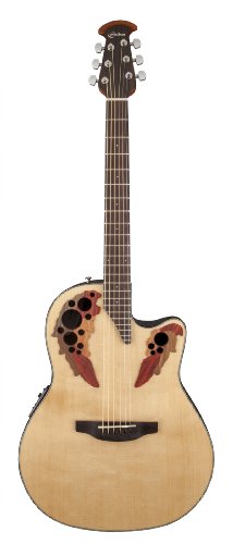 Ovation Ce44-4 Acoustic-Electric Guitar, Natural #TOP12