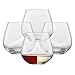 SCHOTT ZWIESEL Weinbecher Forté (4er-Set), Tumbler ohne Stiel für diverse Arten von Wein, spülmaschinenfeste Tritan-Kristallgläser, Made in Germany (Art.-Nr. 123619)