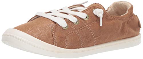 Roxy Women's Bayshore Slip On Sneaker Shoe, Bronze, 9.5 M US