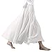 Produktbild Nlife Frauen böhmische Polyester Double Layer elastische Langer RockMaxi, White, 95CM
