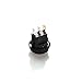 Lightronic 12V DC 20 Amp On/Off Rocker Switch Toggle IP65 Waterproof Car Boat 3P SPST Blue LED Indicator(5pcs, Blue)