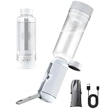 おしり洗浄器 充電式 携帯洗浄器 IPX7防水 2段階水圧モード 旅行グッズ (USBケーブル1個、ウォーターボトルとノズル1個、専用袋付)Type-C シャワー ウォッシュ 快適グッズ 旅行 トラベル トイレ ハンディ ポータブル 災害対策に便利なポータブルビデ